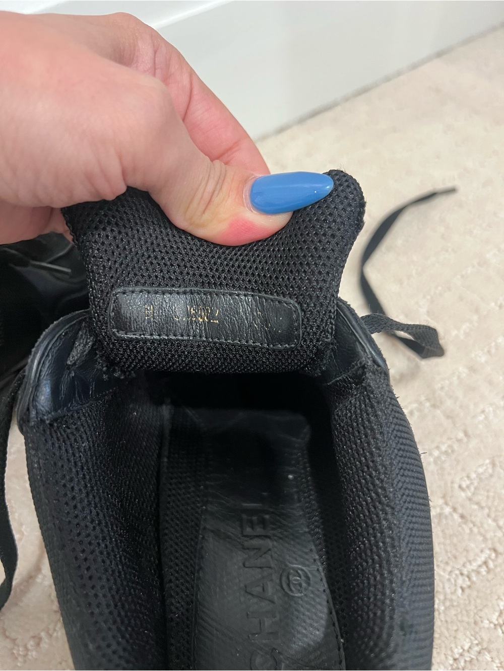 CHANEL Women’s Black Athletic Sneakers - Picture 5 of 8
